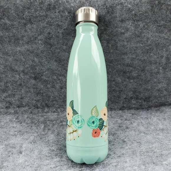 Double-Walled Stainless Steel Water Bottle - Strength & Dignity Floral Design - - Picture 8 of 10